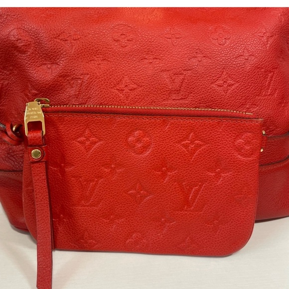 🔥🔥LV Citadine Leather Red Tote w Wristlet🔥🔥 - Picture 3 of 9